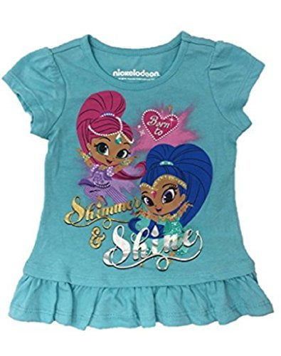 Girls size 2T short sleeve shirt Nickelodeon Shimmer and Shine Born to NEW