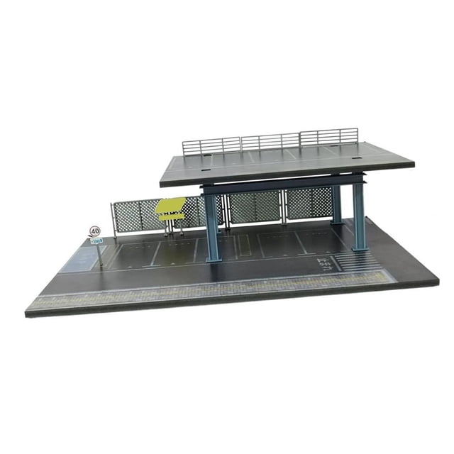 Diorama De Estacionamiento A Escala 1/64, Escena Decorativa De Garaje, Modelo En Miniatura M0085A