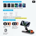 thumbnail image 4 of 25W Wireless Charging Compatible For IPhone 17-12 Pro Max, 3-in-1 Magnetic Foldable Compatible With Apple Watch & AirPods Pro Black, 4 of 9
