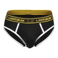 thumbnail image 4 of Men's Boxer Briefs No Ride up Spandex Men Underpants Underwear Men Small Underwear Mens Mens Briefs Big Pack of for Bulk Long Leg Underpants Small Men's Fashion Black XL, 4 of 6