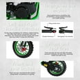thumbnail image 6 of Trendix 49cc 2-Stroke Off Road Mini Motorcycle with Front Rear Disc Brakes, Gas Powered Motocross, Green Pocket Motorbike Kids Dirt Bike, 6 of 8