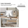 thumbnail image 4 of Weiweiguan 1pc Under Desk Cable Management Rack Compact Cable Organizer Storage Rack, 4 of 6