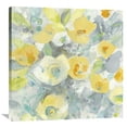 thumbnail image 1 of Global Gallery Albena Hristova 'Buttercups II Turquoise' Canvas Wall Art, 1 of 4