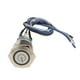 thumbnail image 2 of 1 Piece de Switch de Momentáneo LED de material acero Inoxidable Impermeable compatible con Automóvil Coche de 24V 19mm Yotijar Interruptor de botón pulsador, 2 of 6