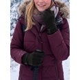 thumbnail image 5 of Gustave Womens Touchscreen Texting Gloves Winter Warm Thermal Fleece Lined Gloves Ladies Girls Windproof Driving Gloves, Black, 5 of 8