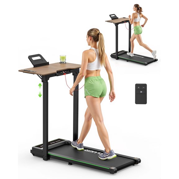 AKLUER Walking Pad Treadmill, 2.5HP Desk Treadmills, 45dB Silent Operation, Foldable Treadmill with Remote Control, for Home Office, 330lbs Capacity