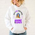 thumbnail image 2 of Nueva moda Just A Girl Who Loves Anime And Ramen - Sudadera con capucha deportiva de manga larga para mujer, sudadera de algodón, 2 of 4