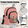 thumbnail image 6 of Xixirimido Pink Capybara Christmas Themed Pattern Small Sling Bag for Women Crossbody Bags Fanny Pack Chest Bag for Travel, 6 of 7
