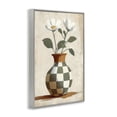 thumbnail image 2 of Stupell Industries Southwestern Checkboard Green Flower Vase Gray Framed Giclee Art, 12 x 18, by Creative Studio, 2 of 8