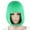 Green, variant on Women Short BOB Hair Wig Straight Bangs Cosplay Party Stage Show 13 Colors
