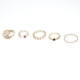 thumbnail image 2 of Anillos para mujer, regalos para mujer, juego de 5 anillos bohemios vintage apilables para mujer, juego de anillos azules para nudillos, anillo bohemio., 2 of 5