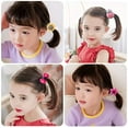 thumbnail image 2 of LNKOO 100pcs (50 pairs) Mix Colors Girl's Elastic Hair Ties Soft Rubber Bands Hair Bands Holders Pigtails Hair Accessories for Girls Infants Toddlers Kids Teens and Children, 2 of 8