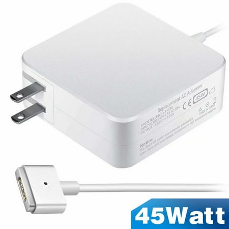 MacAir Charger,Replacement 45W T-Tip Magsafe 2 Power Adapter charger for MacAir 11 inch and 13 inch-12 months