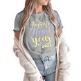 thumbnail image 1 of Blusa de mujer Navidad Impreso Casual Moda Todo-fósforo Camiseta de manga corta Tops Fridja  gope832, 1 of 6