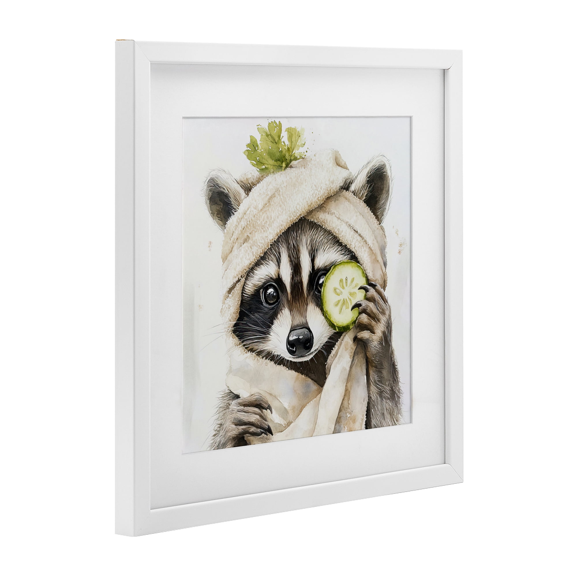 Stupell Industries Time To Depuff Self Care White Framed Print Under Glass, design by Tina LeCour