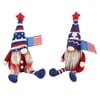 Fridja 2pcs Patriotic Gnome Doll Dwarf Plush Doll Decorations Holiday Gifts Household