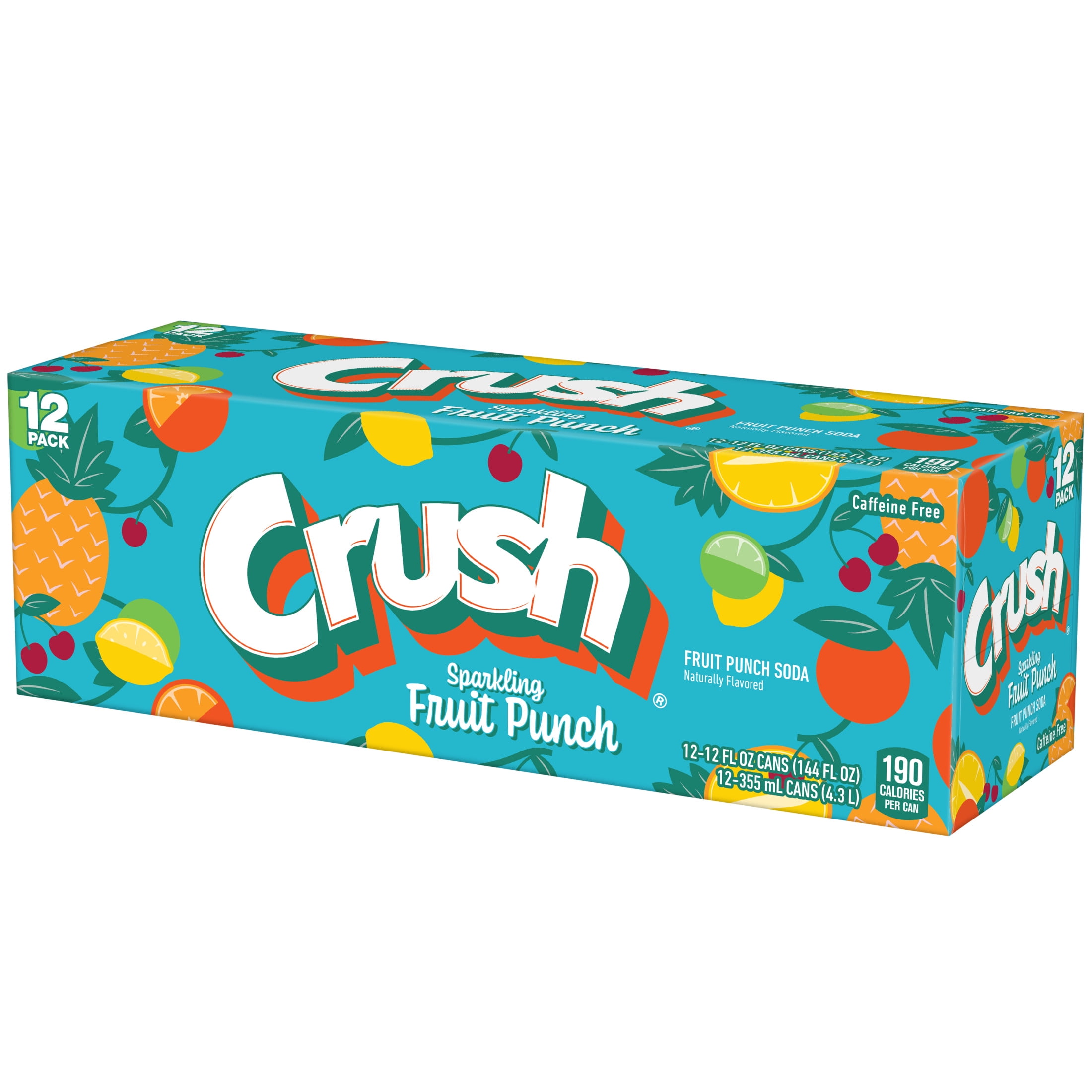 CRUSH SPRKLG FRUIT PUNCH CN 12OZ 12PKX2