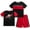 Black, variant on RBX Baby Boys Short Sets - 3 Piece Performance Short Sleeve Tee Shirts and Shorts (Sizes: 12M-24M)
