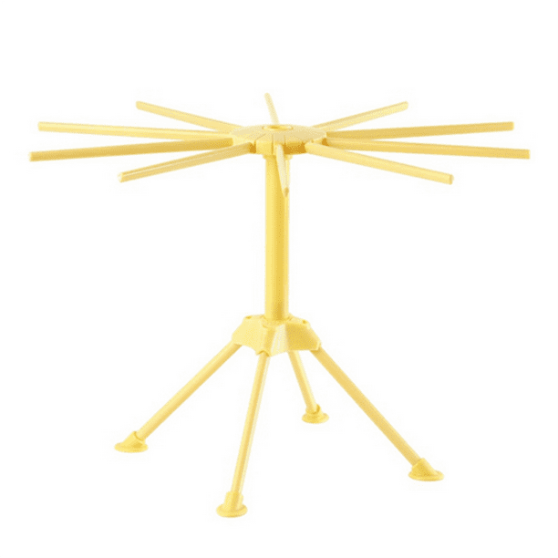 Qtmnekly Foldable Pasta Drying Rack, Plastic Collapsible Spaghetti