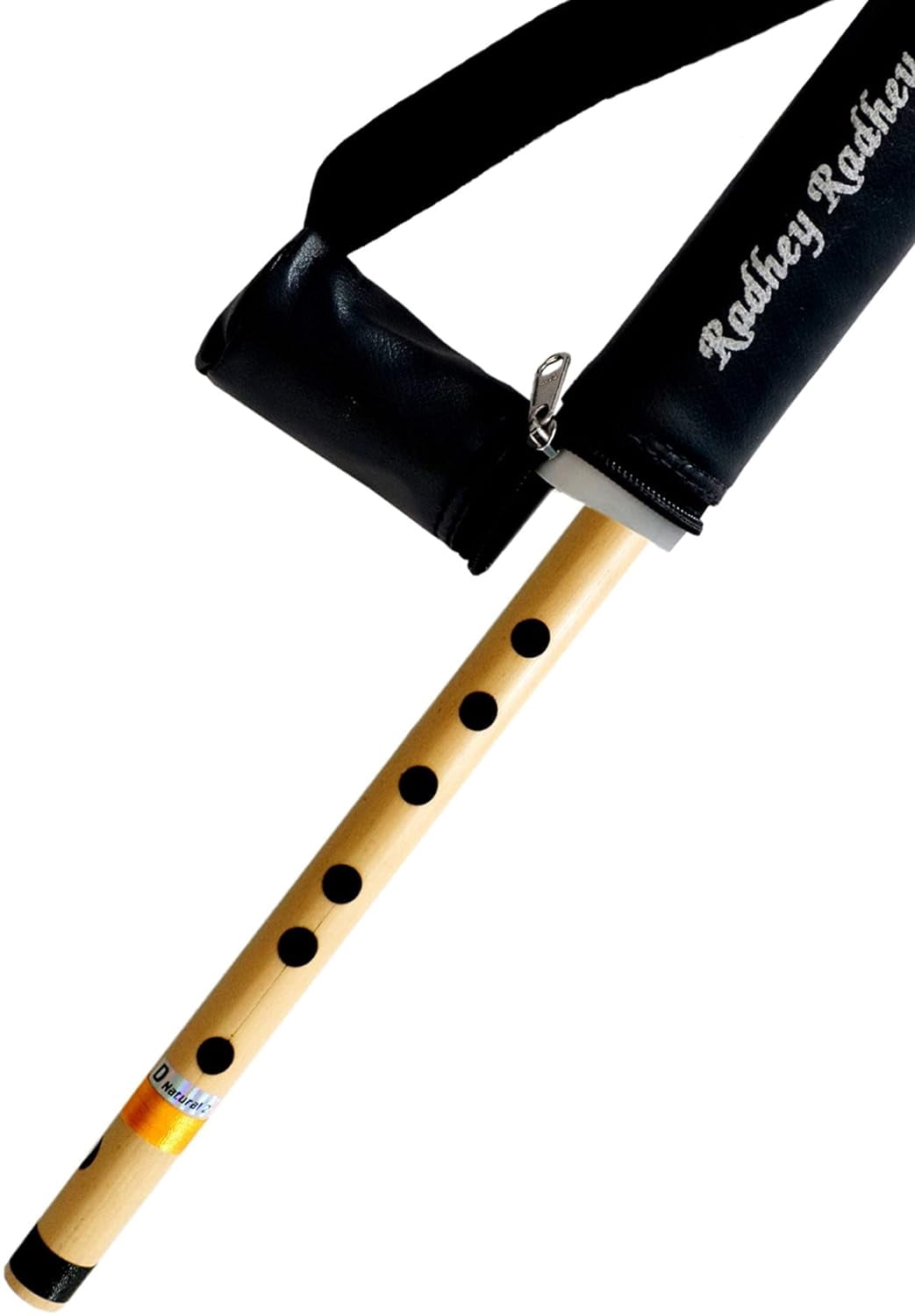 Musical Combo Flutes C Sharp 6 Hole (17 Inch) & D Natural 7 Hole (18 Inch) Bamboo Flute Bansuri with Flute Carry Bag Free By Indian Collectible
