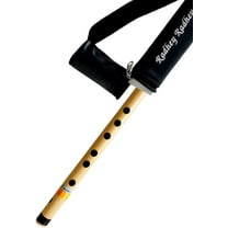 Musical Combo Flutes D Natural 7 Hole (18 Inch) & FF (21 Inch) Bamboo Flute Bansuri with Flute Carry Bag Free By Indian Collectible