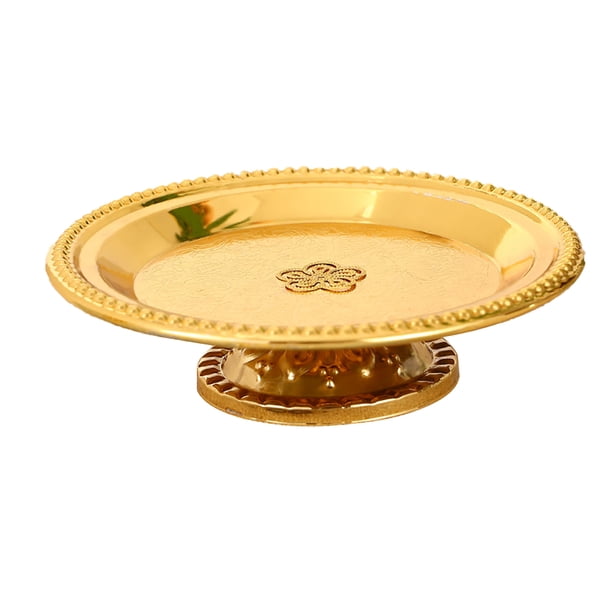 Matsuzay Soporte de hierro para frutas, bandeja de exhibición reutilizable, para aperitivos y galletas, soporte para pasteles, vajilla para Cocina y Comedor Tipo 3 Matsuzay HA072091-03