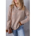 thumbnail image 1 of FOLUNSI Chic Col Roulé Rayé - Essentiel Quotidien Confortable pour Femmes, 1 of 8