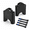 50 mm, variant on 60 mm Aerobar Bracket Riser Kit for 31.8mm Road Triathlon Time Trial Bikes