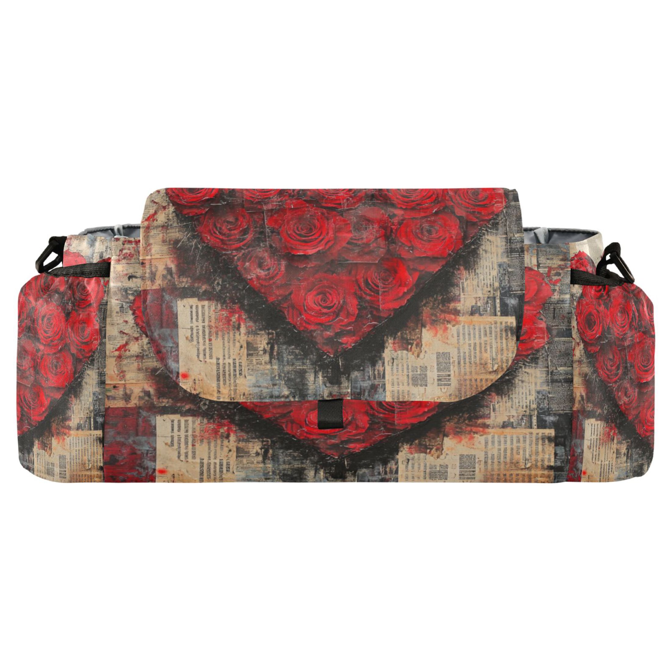 DIXRUYEE Stroller Organizer Roses Of Love Printed