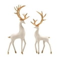 thumbnail image 3 of GROWTH TANK 2 Pieces Decorative Deer Figurines Fortune Table for Holiday Bookshelf Party Spotted Color, 3 of 9