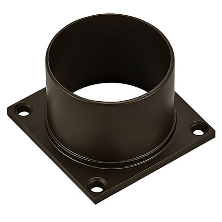 Design House 588004-BRZ Standard 3-Inch Fitter Outdoor Pier Base Accessory Mount Post Light Base for Deck Porch Patio Aluminum Bronze