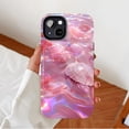 thumbnail image 2 of Pink Crystal Seashell Women's iPhone Case Shiny Glittering Surface Compatible with iPhone 11/12/13/14/15/16 (Pro Max/Plus) Stylish Gift, 2 of 9