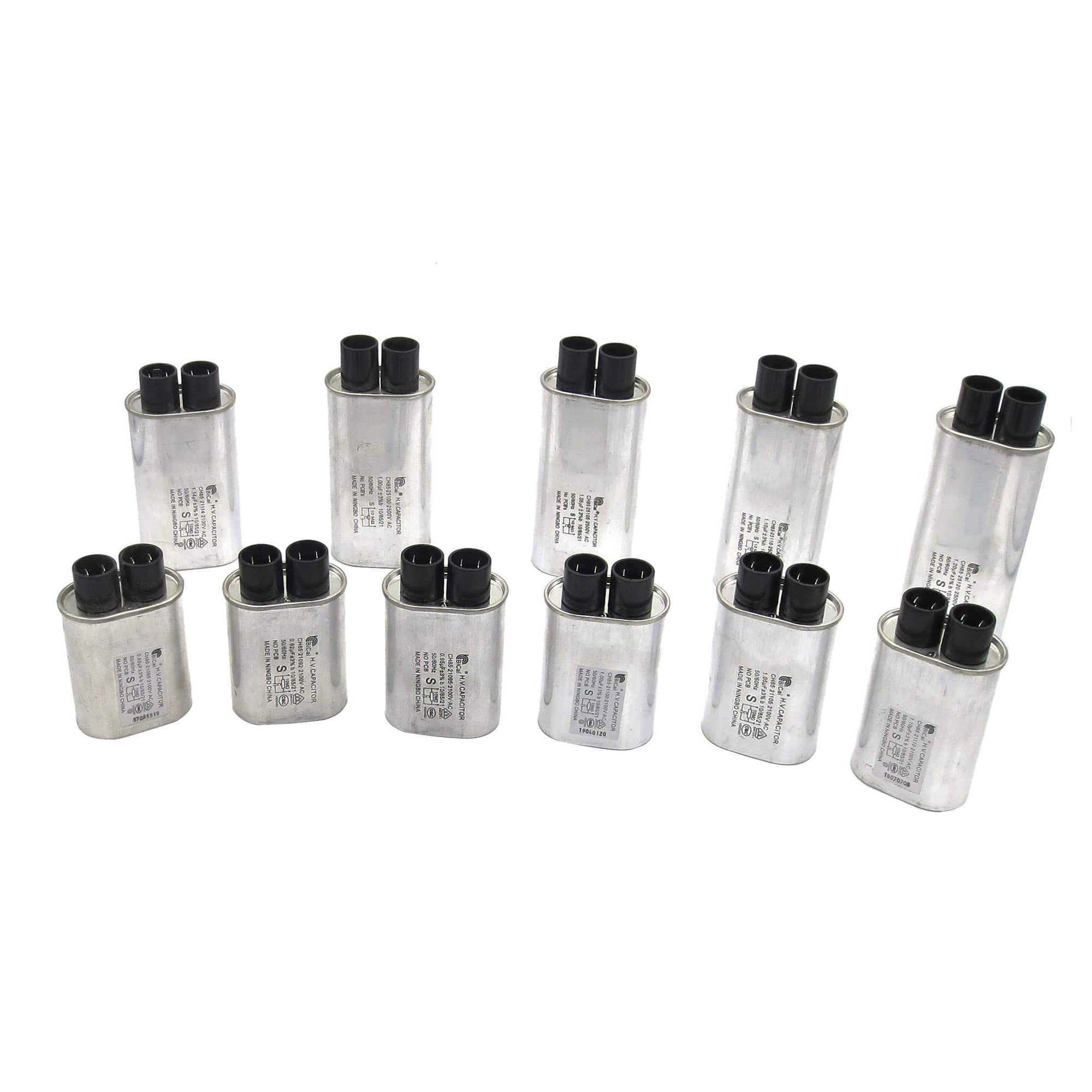 Condensador De Alto Voltaje Para Microondas CQC CH85 1.00uF - Repuesto Universal Compatible Con Marcas Como LG, Samsung, Whirlpool, 2100V CA