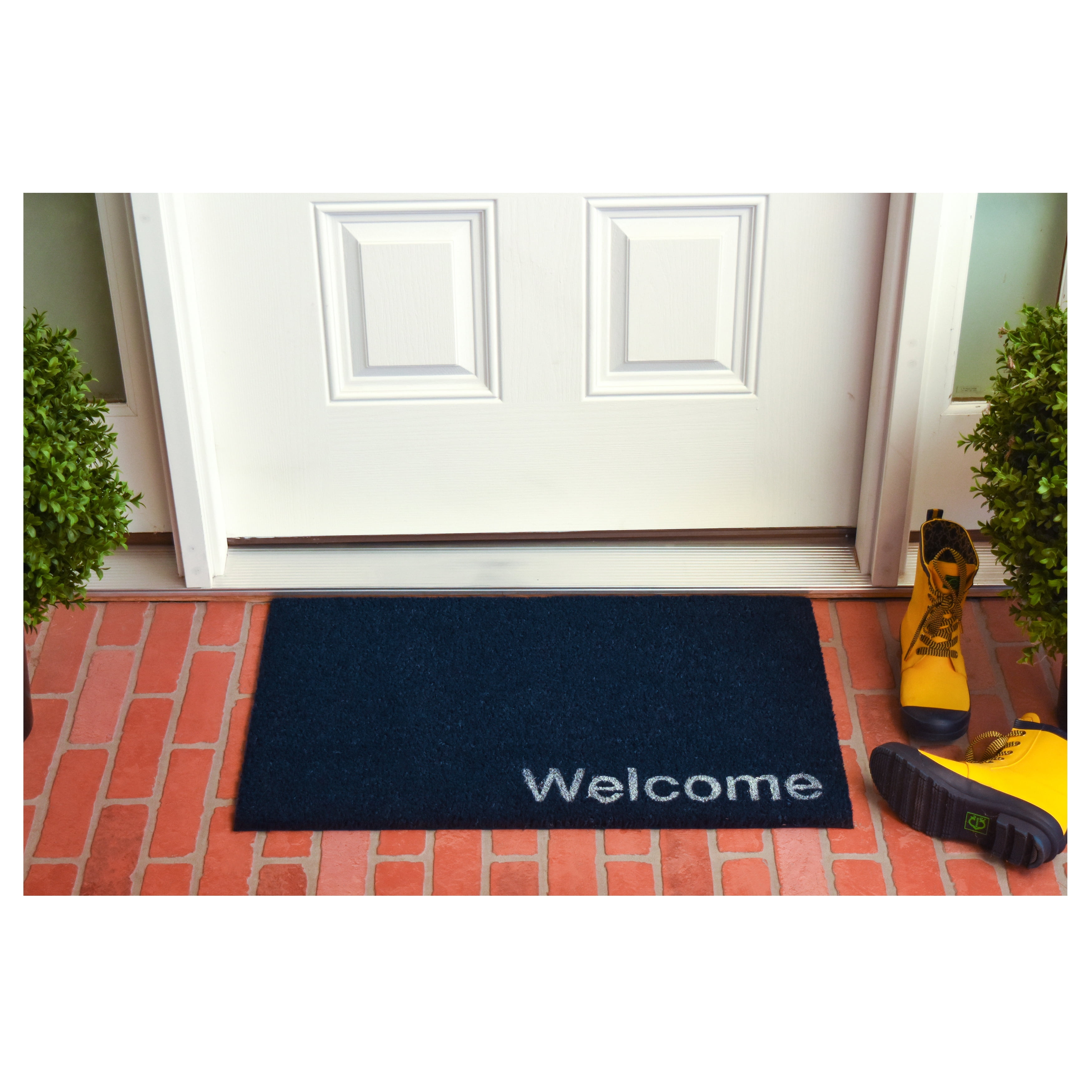 Collins Blue Pastel Welcome Doormat, 24" x 36"