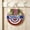 a, variant on Cififendec 4th of July Door Sign, 15"×11", Patriotic Round Wooden Door Hanger with Bow & Greenery for Front Porch, Entryway and Holiday Decor