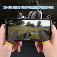 thumbnail image 2 of Finger 24-Stitch Mobile Game Cover Anti-Sudor Antideslizante Negro Amarillo Amarillo 2 piezas Hugtrwg Para estrenar, 2 of 9
