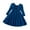Blue, variant on Zwiiyzr Toddler Girls Velvet Christmas Clothes Flare Big Bowknot Cut Out Dress Princess Dress 3-8 Years Old Pink
