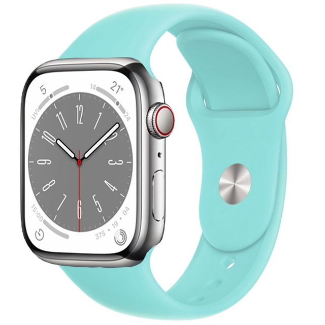 Correa de silicona para Apple Watch Band 49mm 45mm 44mm 42mm 41mm 40mm 38mm correa de reloj pulsera iWatch Series 8 7 6 5 4 3 SE banda Dengxun unisex