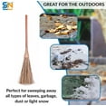thumbnail image 6 of SN SKENNOVA Coconut Leaf Stick Street Broom, Outdoor Heavy Duty, 58 in, 1 Count, 6 of 7