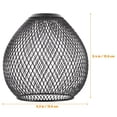 thumbnail image 2 of Moluckfu Pantalla Decorativa De Metal Negro Para Suspendida Con En Malla Resistente, 2 of 6