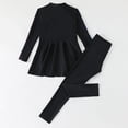 thumbnail image 4 of UngA Swimsuit for Girls Long Sleeve Burkini Full Body Swimwear Rash Guard Teens Modest UPF 50+ Sun Protection Bathing Suit for Girls (Black,10-11 Years), 4 of 7