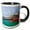Black/White, variant on 3drose, Chicago Skyline from the Water, Illinois, Usa, 11oz Two-tone Black Mug