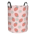 thumbnail image 2 of Balery Strawberry And Flowers Round Laundry Basket with Handles Waterproof Freestanding Laundry Hamper for Clothes Toys in the Dorm and Family-Medium, 2 of 8