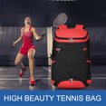 thumbnail image 4 of Mochila De Tenis Bolsa para raquetas de bádminton de gran capacidad de 25 l con capacidad para 3 raquetas con bolsillo para botella de agua, 4 of 8