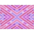 thumbnail image 1 of Ahgly Company Machine Washable Indoor Rectangle Transitional Pastel Purple Pink Area Rugs, 6' x 9', 1 of 7