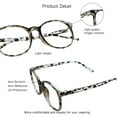 thumbnail image 3 of 2 Pack Blue Light Blocking Glasses for Women/Men, Anti Eyestrain, Stylish Oval Frame, Anti Glare(Leopard + Tortoise +1.00 Magnification), 3 of 6