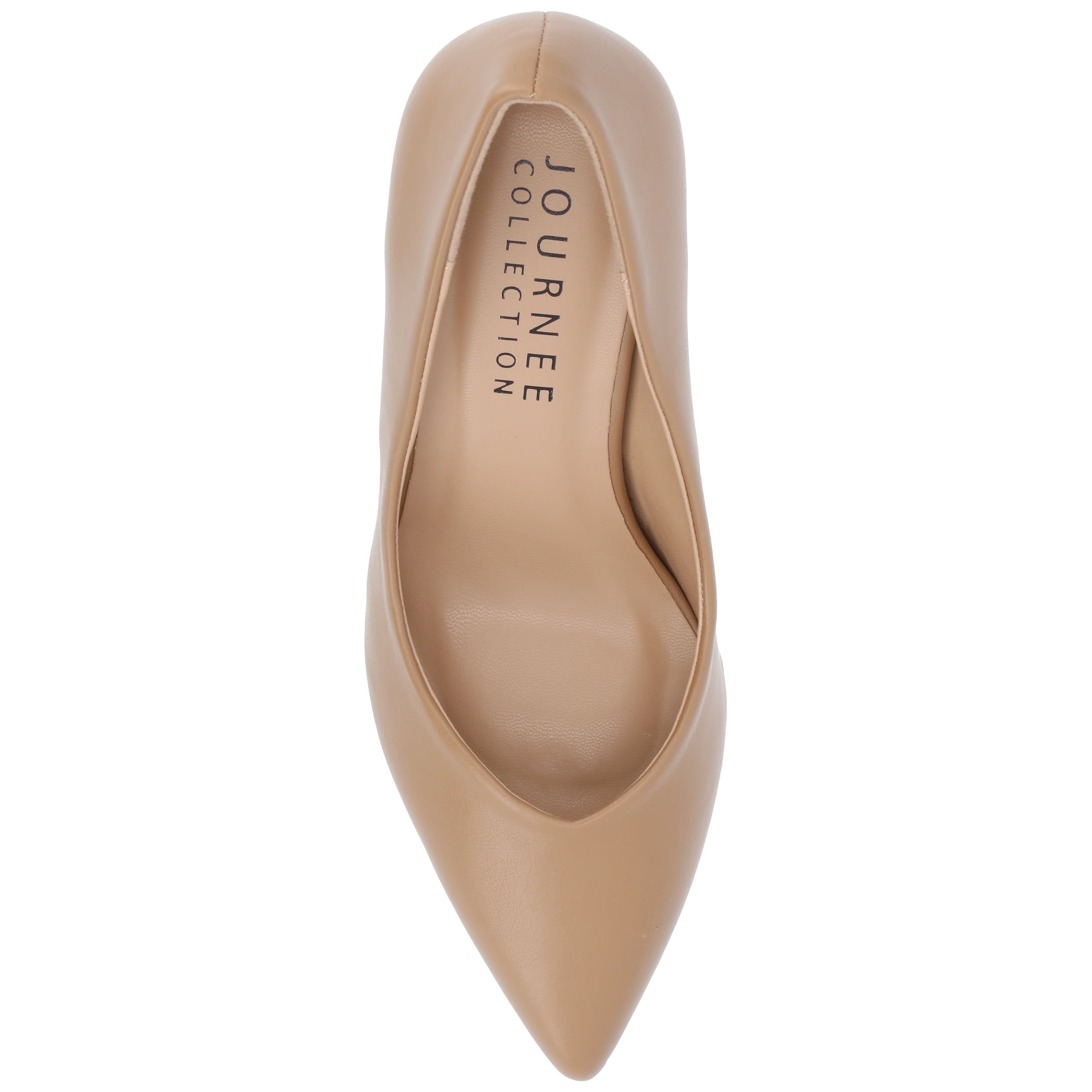 Journee Women's Gabriella SuperNatural Shades Narrow Width Slip On Pointed Toe Pumps
