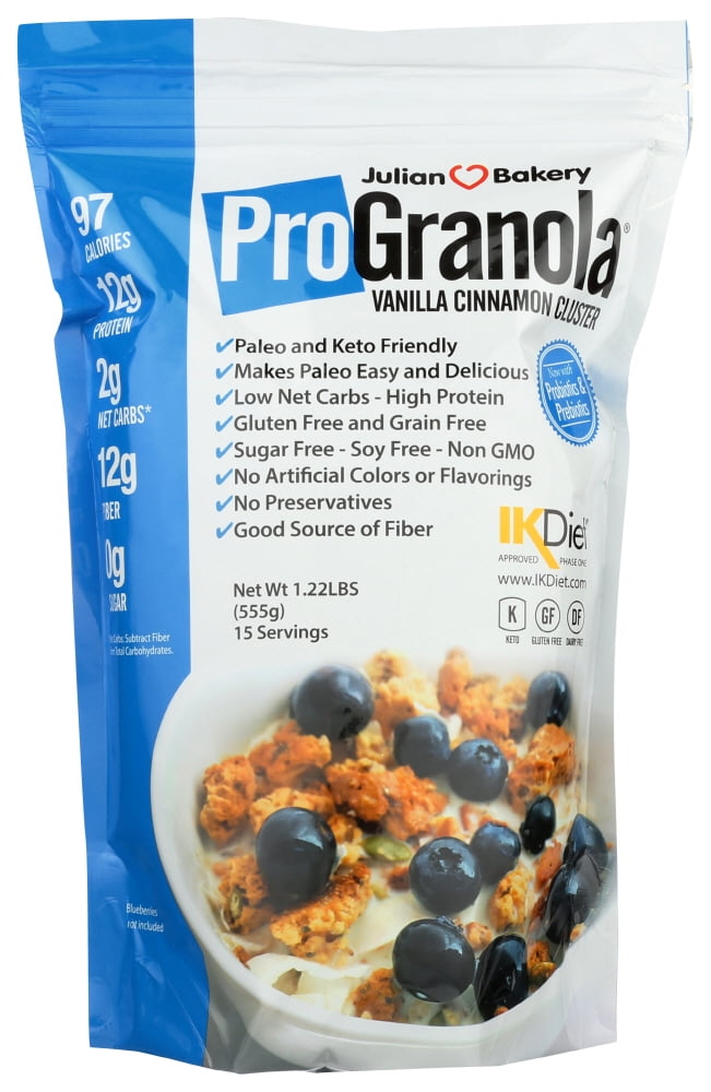 Julian Bakery Vanilla Cinnamon Cluster Pro Granola, 19.5 Oz