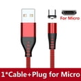 thumbnail image 1 of AUFU LED Cable de carga USB magnético tipo C Cable de teléfono cargador magnético Cable Micro USB para Xiaomi Samsung para iPhone 12 Tan Jianjun unisex, 1 of 2