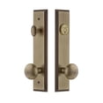 thumbnail image 6 of Grandeur 840151 Carre Solid Brass Tall Plate Single Cylinder Keyed Entry Set - Brass, 6 of 6